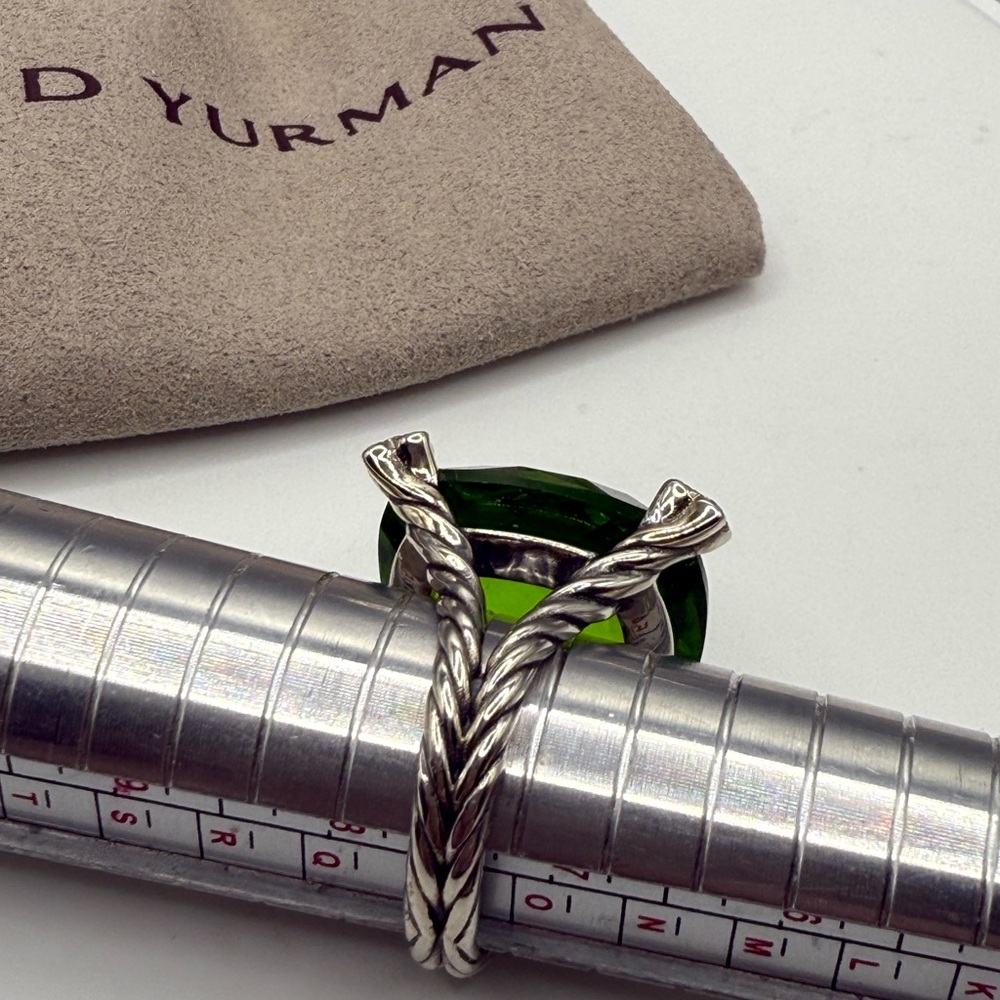 David Yurman Peridot Fab Statement Ring - Picture 6 of 6